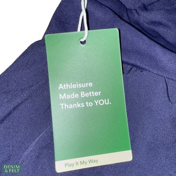 Halara Breezeful High Waisted Crossover Resort Pants Navy Blue Size Medium NEW - Picture 16 of 16